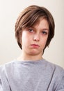 Real People Portrait: Serious Pre-Teen Boy