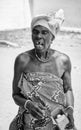 Real people in Togo, in black and white