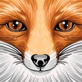 Real portrait red fox. Royalty Free Stock Photo