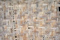 Real Seamless Texture repeating pattern woven bamboo mat board