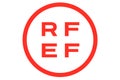 Real Spanish Soccer Federation. RFEF logo. Federation coat of arms. Luis Rubiales.