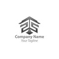 Real state logo design with latter S premium in white background.real state home property building logo design Real state logo Royalty Free Stock Photo