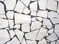 Crazy paving background - but grungy. Royalty Free Stock Photo