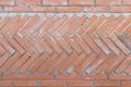 Real Texture of a beautiful diagonal brick wall. Modern facades of private houses. Place for text. Advertising building materials