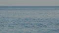 Calm Sea Horizon Background. Calm Blue Ocean Beach Water With Clear Blue Sky. Royalty Free Stock Photo