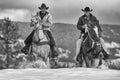 Real time cowboys Royalty Free Stock Photo