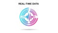 Real-Time Data Pulse Icon Royalty Free Stock Photo