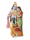 Lord krishna with Radha ji, radha-krishan Royalty Free Stock Photo