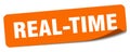 real-time sticker. real-time label