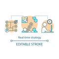 Real-time strategy concept icon