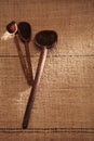 Real vintage wooden spoons