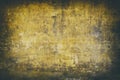 Real Wall Background, Yellow Grungy Texture