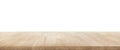 Real wood table top texture on white background. Royalty Free Stock Photo