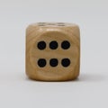 Real Wooden Die 6 spot