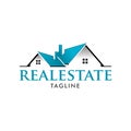 Realestate modern home design logo template