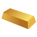 realictick vector gold bar in tte white background