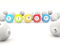 Realisic 3d lottery balls with sign BINGO