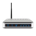 Realisti Wireless Router with the antenna Royalty Free Stock Photo