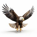 Realistic 3d Bald Eagle Soaring With Energetic Gestures