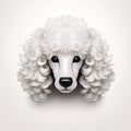 Realistic 3d Poodle Dog Vector Illustration With Subtle Irony