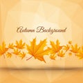 Realistic Abstract Autumn Poster