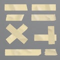 Realistic Adhesive Tape Set Royalty Free Stock Photo