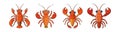 Realistic Aegla Crustacean Colorful Artwork Royalty Free Stock Photo