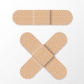 Realistic aids bandages, vector illustration