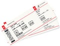 Realistic airline ticket design