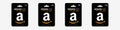 Realistic Amazon Gift Cards in black: $ 10, $ 25, $ 50, $ 100. Gift cards on an isolated background with realistic shadow for your