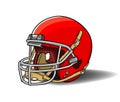 realistic american football helmet