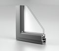 Realistic Angle Cut Off Modern PVC Aluminium Metal Home Window H