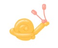 Realistic animal-shaped twisted balloon, funny snail toy for children's birthday party. Glossy helium latex ballon