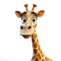 Realistic Animated Cartoon Giraffe - Detailed 3d Pixar Character