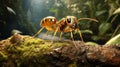 Realistic Anime Cartoon: Harpia Harpyja Ant In Brazilian Zoo