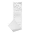 Realistic atm bill, receipt. Retail ticket mockup Royalty Free Stock Photo