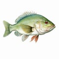 Realistic Australian Smallmouth Bass Artwork: Highly Detailed Illustrations