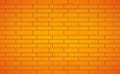 Realistic background wall, new yellow brickwork - Vector