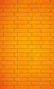 Realistic background wall, new yellow brickwork - Vector