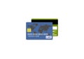 Realistic bank card icon. Vector illustration eps 10