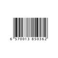 Realistic barcode icon. Barcode black vector illustration.