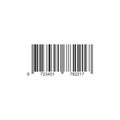 Realistic barcode icon