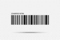 Realistic Barcode icon isolated