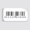 Realistic barcode icon. Royalty Free Stock Photo