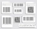 Realistic barcode icon. Royalty Free Stock Photo
