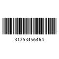 Realistic barcode set icon Royalty Free Stock Photo