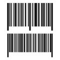 Realistic barcode set icon Royalty Free Stock Photo