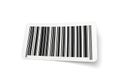 A realistic barcode sticker on a white background Royalty Free Stock Photo