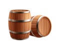 Realistic Barrels Illustration