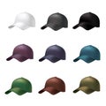 Realistic baseball cap Royalty Free Stock Photo